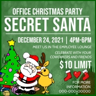 Office Christmas Party Secret Santa Template | PosterMyWall