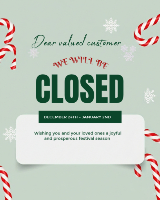 Office closed Template | PosterMyWall