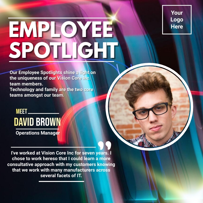Office Employee Spotlight Template PosterMyWall Office Employee Spotlight Template PosterMyWall