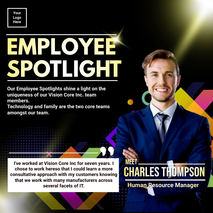 Office Employee Spotlight Template PosterMyWall
