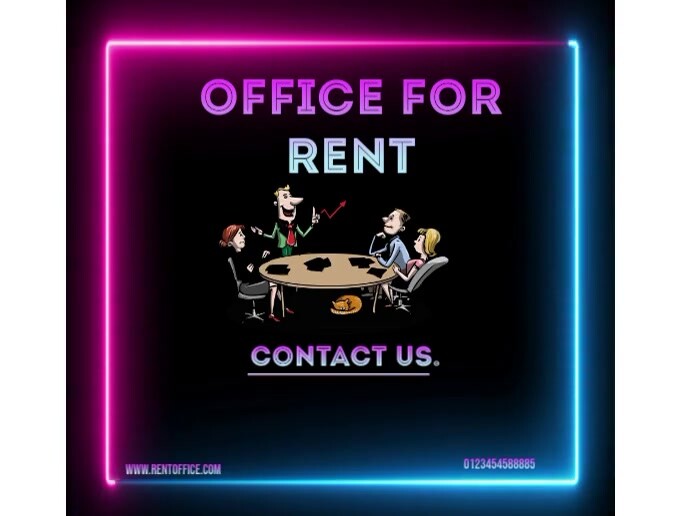 Office Rented Sticker OFFICE FOR RENT AD Template | PosterMyWall