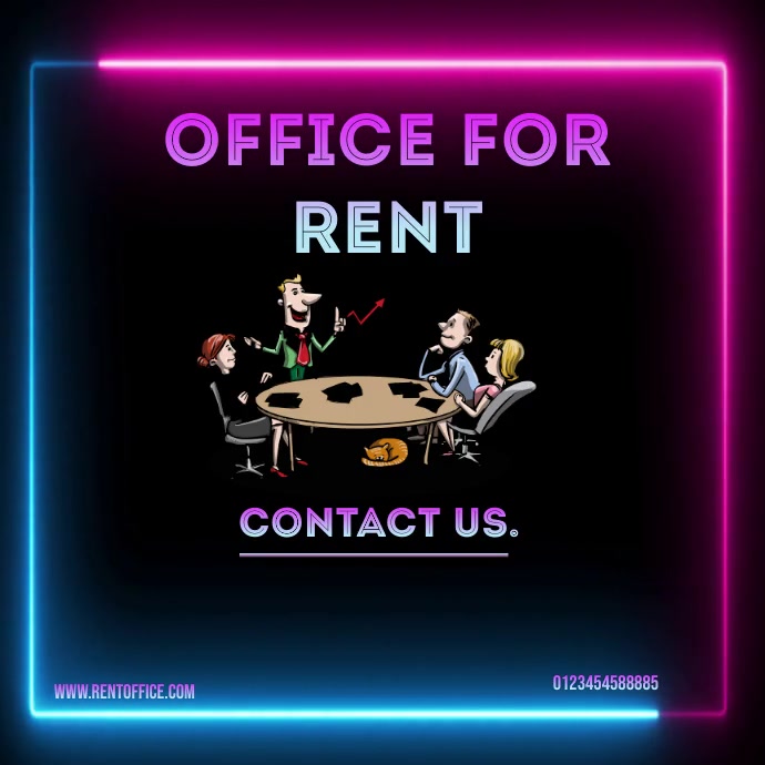 OFFICE FOR RENT AD Template | PosterMyWall