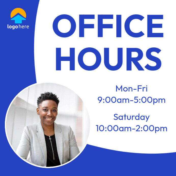 office hours Template | PosterMyWall