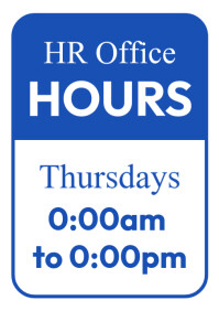 office hours poster template A4