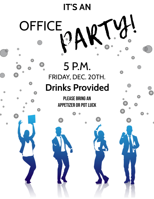 OFFICE PARTY Flyer (US Letter) template