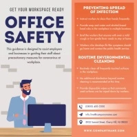 Office Safety Precautionary Rules Square Vide template