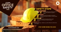 Office Safety Work from Home Guidelines delt Facebook-billede template