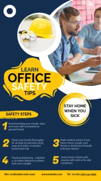 Office Safety Work from Home Instagram Story template