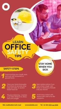 Office Safety Work from Home WhatsApp Status WhatsApp-Status template