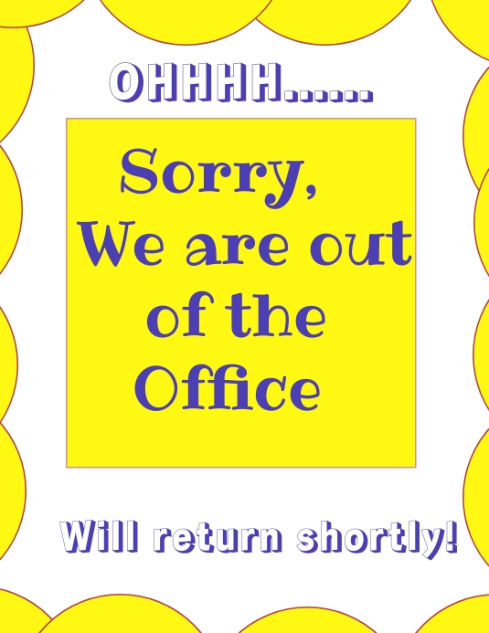 OFFICE SIGN Template PosterMyWall