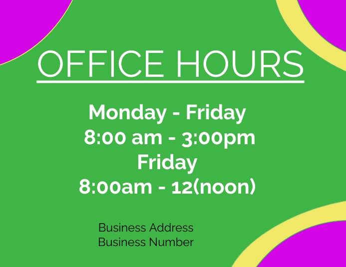 office sign Template | PosterMyWall