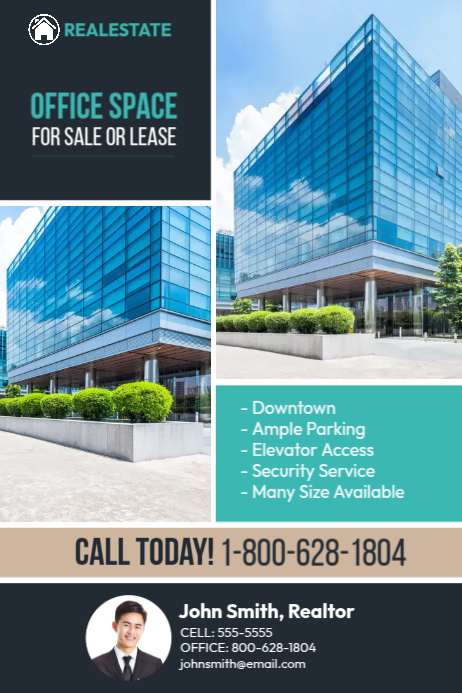 Office Space For Rent Ads Template | PosterMyWall
