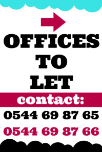 To Let Sign Editable TO LET POSTER Template | PosterMyWall