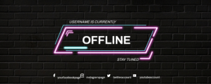 Offline Twitch Banner Template
