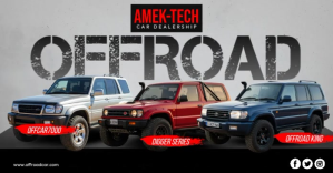 Grey Offroad Car Dealership Imagen Compartida en Facebook Template