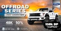 Offroad Car Sale Banner Imagen Compartida en Facebook template