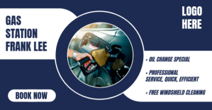 Oil Change and Cleaning Services at Gas Stati Изображение, которым поделились на Facebook template