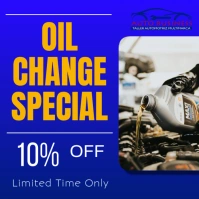 oil change flyer Instagram Post template