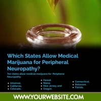 cannabis flyer Logo template