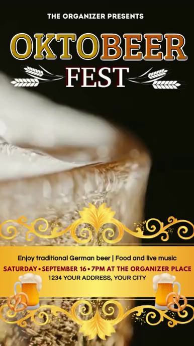 OKTOBEER, BEER FEST INSTAGRAM template
