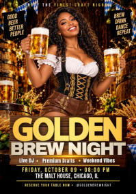 Zwart Brew Night Event A4 Template
