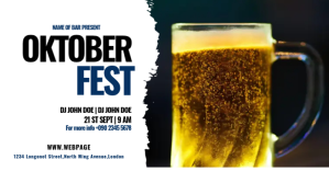 OKTOBER BEER FEST Obraz udostępniany na Facebooku template