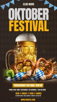 Oktober Fest Instagram na Kuwento template