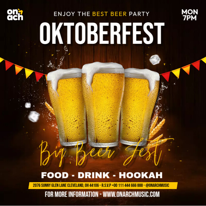 Oktober Fest Event Ads Template | PosterMyWall