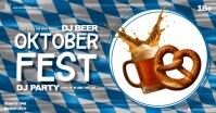 oktober fest party event banner video design template Facebook Shared Image