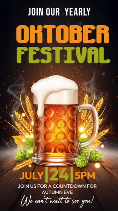 oktoberfest, Instagram Story template