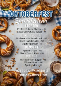 Oktoberfest,fest,beer festival,event A5 template
