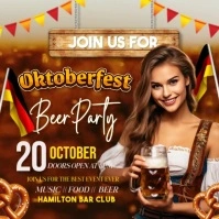Hello oktoberfest,fest,beer festival,event Instagram Post template