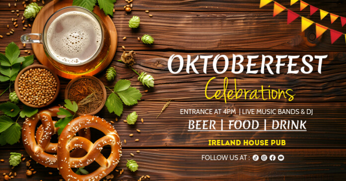 Oktoberfest,fest,beer festival,event Obraz udostępniany na Facebooku template