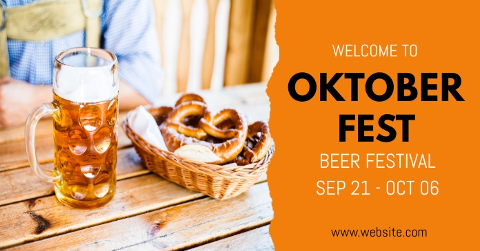 Oktoberfest,fest,beer festival,event Facebook Shared Image template