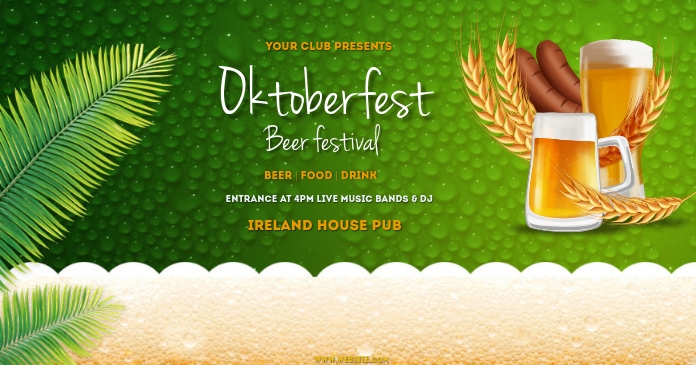 Oktoberfest,fest,beer festival,event Obraz udostępniany na Facebooku template