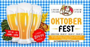 OKTOBERFEST BANNER Facebook Shared Image template