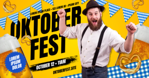 OKTOBERFEST BANNER Facebook Shared Image template