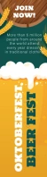 Oktoberfest Bar Party Ad Skyscraper Banner template