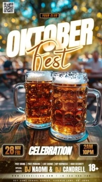 Oktoberfest Bar Party Event d Design Template Instagram Story