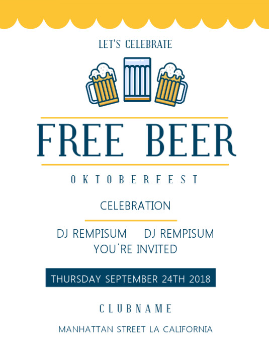 Oktoberfest Beer Event Simple Flyer Template Postermywall Oktoberfest Beer Event Simple Flyer Template Postermywall
