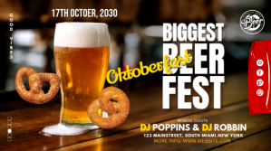 Oktoberfest beer festival Digital Display (16:9) template