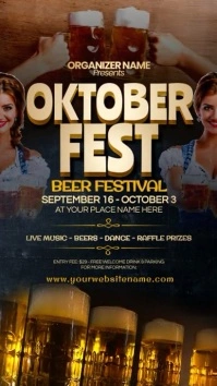 Oktoberfest Beer Festival Instagram Reel template