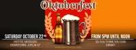 Oktoberfest Beer Party Facebook cover Template