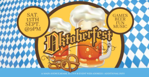 Oktoberfest Beer Video Flyer Изображение, которым поделились на Facebook template