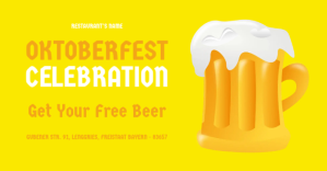 Oktoberfest Celebration - Facebook Ad Facebook-annonce template