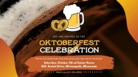 Oktoberfest Celebration Facebook Video Banner template