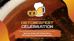 Red Oktoberfest Celebration Facebook-covervideo Template