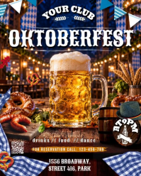 Bruin Oktoberfest Celebration Instagram Portrait Template