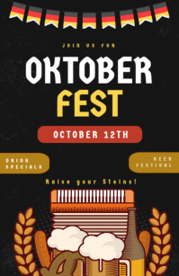 Oktoberfest Half Page Wide template