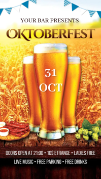 Oktoberfest Digitalt display Template